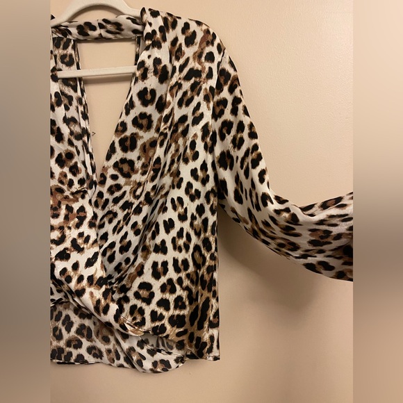 LUSH Animal Print Blouse - Picture 2 of 5